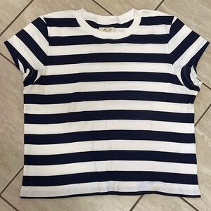 Madewell Supima Rib Tee - Dark Nightfall